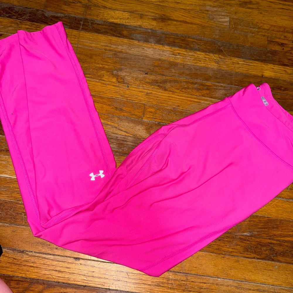 Under Armour Women's Hot Pink Heat Gear Compression Leggings